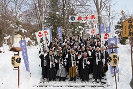 北海道義士祭での勝どき