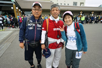 空知単板工業前田部長、沢田議員、井上さん