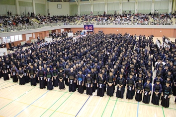 北海道中学生剣道錬成大会開会式