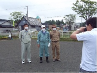 市長がカメラマン