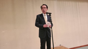 年頭挨拶：山崎砂川商店会連合会会長