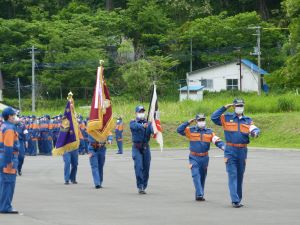 分列行進の様子