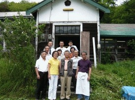 移住体験者との集合写真