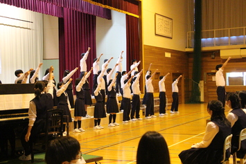 砂中学習発表会（3年C組合唱）